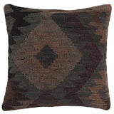 Southwestern Rollins Turkish Hand-Woven Kilim Pillow - 18'' x 18''