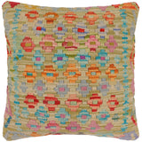 Southwestern Timothy Turkish Hand-Woven Kilim Pillow - 18'' x 18''