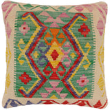 Tribal Juan Turkish Hand-Woven Kilim Pillow - 18 x 19
