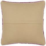 handmade Modern Pillow Purple Beige Hand-Woven SQUARE 100% WOOL  Hand woven turkish pillow  2 x 2