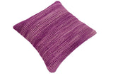 handmade Modern Pillow Purple Beige Hand-Woven SQUARE 100% WOOL  Hand woven turkish pillow  2 x 2