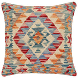 Tribal Gregory Turkish Hand-Woven Kilim Pillow - 18'' x 18''