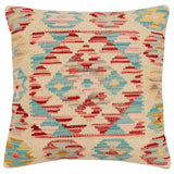 Boho Chic Susan Turkish Hand-Woven Kilim Pillow - 18'' x 18''