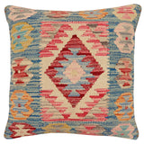 Southwestern Jack Turkish Hand-Woven Kilim Pillow - 18'' x 18''