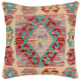 Southwestern Tina Turkish Hand-Woven Kilim Pillow - 18'' x 18''