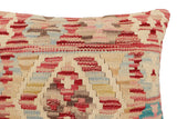 handmade Traditional Pillow Red Blue Hand-Woven SQUARE 100% WOOL Hand woven turkish pillow2' x 2'