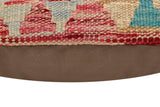 handmade Traditional Pillow Red Blue Hand-Woven SQUARE 100% WOOL Hand woven turkish pillow2' x 2'