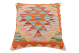 handmade Traditional Pillow Rust Red Hand-Woven SQUARE 100% WOOL Hand woven turkish pillow2' x 2'