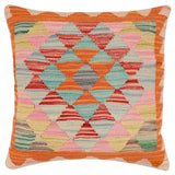 Southwestern Norma Turkish Hand-Woven Kilim Pillow - 18'' x 18''