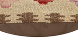 handmade Traditional Pillow Beige Red Hand-Woven SQUARE 100% WOOL Hand woven turkish pillow2' x 2'