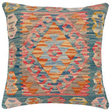 Tribal Calloway Turkish Hand-Woven Kilim Pillow - 18'' x 18''
