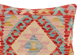 handmade Traditional Pillow Red Beige Hand-Woven SQUARE 100% WOOL Hand woven turkish pillow2' x 2'