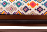 handmade Traditional Shoe Rack Beige Blue Hand-made RECTANGLE VELVET area rug  