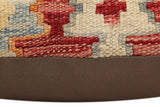 handmade Traditional Pillow Red Blue Hand-Woven SQUARE 100% WOOL Hand woven turkish pillow2' x 2'