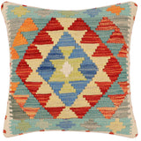 Southwestern Yvone Turkish Hand-Woven Kilim Pillow - 18'' x 18''