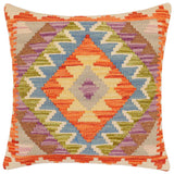 Tribal Harriet Turkish Hand-Woven Kilim Pillow - 17