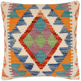 Tribal Karly Turkish Hand-Woven Kilim Pillow - 17