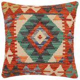 Southwestern Paulette Turkish Hand-Woven Kilim Pillow - 18'' x 18''