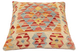 handmade Traditional Pillow Rust Red Hand-made SQUARE 100% WOOL Hand woven turkish pillow2' x 2'