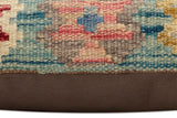 handmade Traditional Pillow Red Blue Hand-made SQUARE 100% WOOL  Hand woven turkish pillow  2 x 2