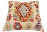 handmade Traditional Pillow Red Blue Hand-made SQUARE 100% WOOL  Hand woven turkish pillow  2 x 2