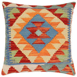 Southwestern Homer Turkish Hand-Woven Kilim Pillow - 18'' x 18''