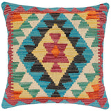 Rustic Samual Turkish Hand-Woven Kilim Pillow - 18'' x 18''