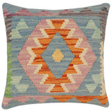 Southwestern Hefferna Turkish Hand-Woven Kilim Pillow - 18'' x 18''