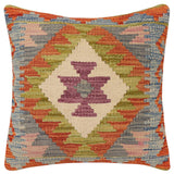 Tribal Mcnally Turkish Hand-Woven Kilim Pillow - 17
