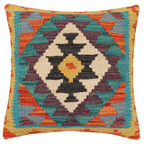 Bohemien Waldron Turkish Hand-Woven Kilim Pillow - 17