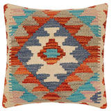 Tribal Cybil Turkish Hand-Woven Kilim Pillow - 18 x 19