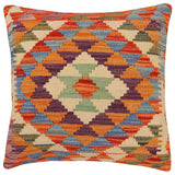 Tribal Alvar Turkish Hand-Woven Kilim Pillow - 17