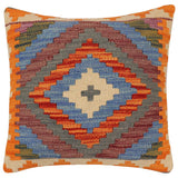 Rustic Ivonne Turkish Hand-Woven Kilim Pillow - 17