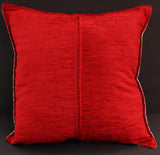 handmade Geometric Pillow Ivory Red Handmade RECTANGLE throw pillow 2 x 2